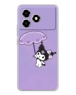 Чехол для ZTE Blade A36 с картинкой «Kuromi с зонтиком» Чехол для ZTE Blade A36 с картинкой «Kuromi с зонтиком»