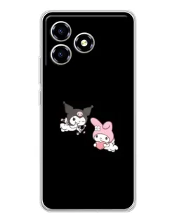 Чехол для ZTE Blade A36 с картинкой «My Melody и Kuromi» Чехол для ZTE Blade A36 с картинкой «My Melody и Kuromi»