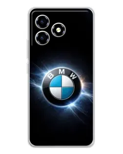 Чохол для ZTE Blade A36 з картинкою «BMW — неонове сяйво»
