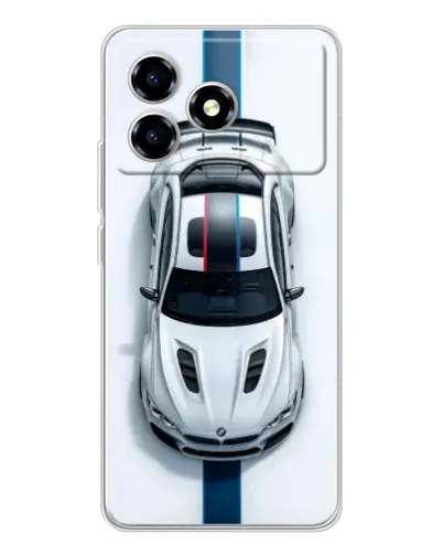 Чехол для ZTE Blade A36 с картинкой «Вид сверху — BMW M»