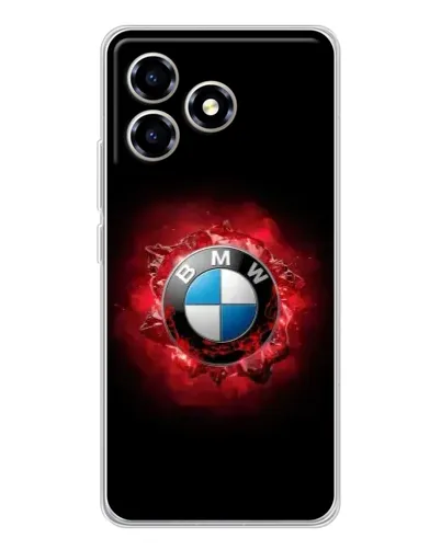 Чехол для ZTE Blade A36 с картинкой «Логотип BMW — вспышка»