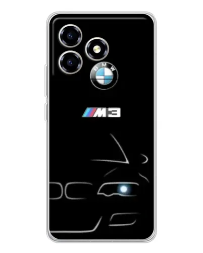 Чехол для ZTE Blade A36 с картинкой «Минималистичный принт BMW M3»