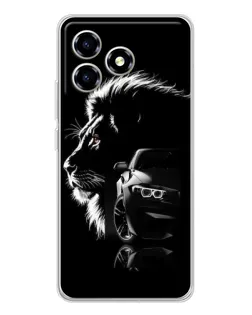 Чехол для ZTE Blade A36 с картинкой «BMW и лев» Чехол для ZTE Blade A36 с картинкой «BMW и лев»