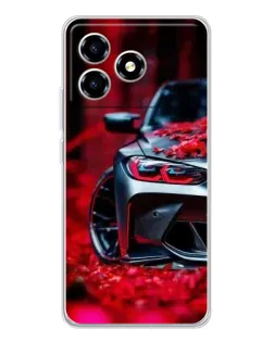Чехол для ZTE Blade A36 с картинкой «Спортивная BMW и цветы» Чехол для ZTE Blade A36 с картинкой «Спортивная BMW и цветы»