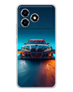 Чехол для ZTE Blade A36 с картинкой «BMW — огни неона» Чехол для ZTE Blade A36 с картинкой «BMW — огни неона»