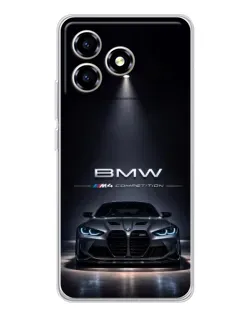 Чехол для ZTE Blade A36 с картинкой «BMW сквозь ночной город» Чехол для ZTE Blade A36 с картинкой «BMW сквозь ночной город»