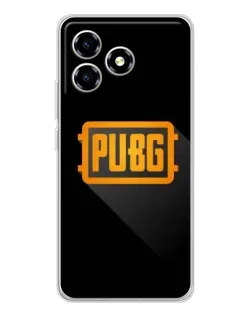 Чехол для ZTE Blade A36 с картинкой «PUBG — рамка лого»
