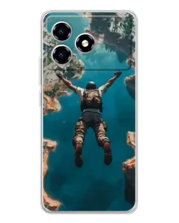 Чехол для ZTE Blade A36 с картинкой «PUBG — свободное падение»