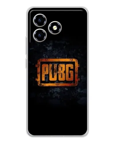Чехол для ZTE Blade A36 с картинкой «PUBG — золотой логотип»