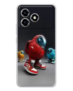 Чехол для ZTE Blade A36 с картинкой «Among Us — 3D стиль» Чехол для ZTE Blade A36 с картинкой «Among Us — 3D стиль»