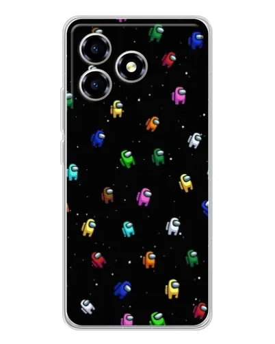 Чехол для ZTE Blade A36 с картинкой «Экипаж Among Us»