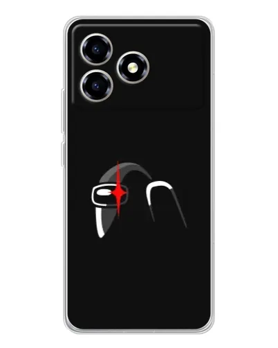 Чехол для ZTE Blade A36 с картинкой «Among Us шлем»