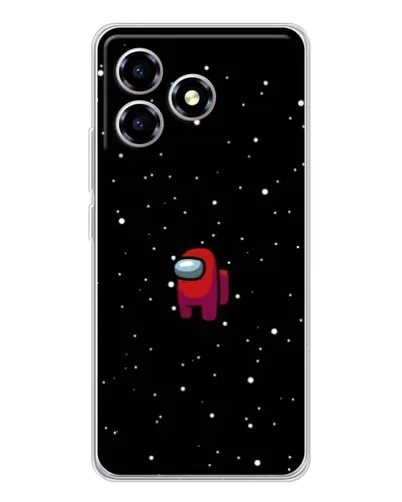 Чехол для ZTE Blade A36 с картинкой «Красный Among Us»