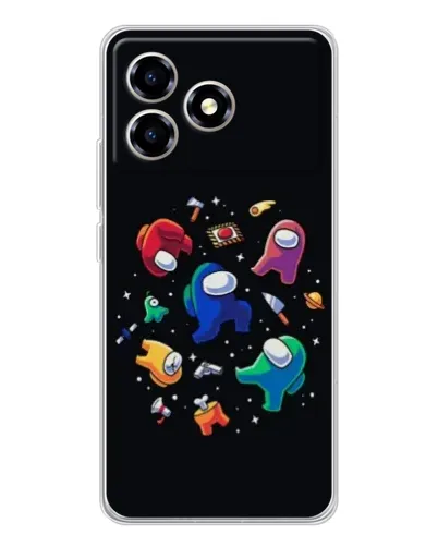 Чехол для ZTE Blade A36 с картинкой «Among Us космос»