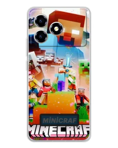 Чехол для ZTE Blade A36 с картинкой «Minecraft герои игры» Чехол для ZTE Blade A36 с картинкой «Minecraft герои игры»