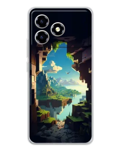 Чехол для ZTE Blade A36 с картинкой «Вид из пещеры» Чехол для ZTE Blade A36 с картинкой «Вид из пещеры»