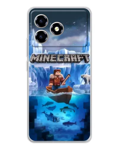 Чехол для ZTE Blade A36 с картинкой «Minecraft ледяной мир» Чехол для ZTE Blade A36 с картинкой «Minecraft ледяной мир»