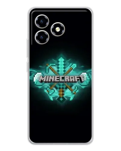 Чехол для ZTE Blade A36 с картинкой «Minecraft Diamond лого» Чехол для ZTE Blade A36 с картинкой «Minecraft Diamond лого»