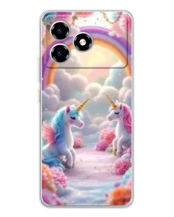 Чехол для ZTE Blade A36 с картинкой «Радуга и единороги» Чехол для ZTE Blade A36 с картинкой «Радуга и единороги»