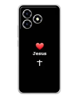Чохол для ZTE Blade A36 з картинкою «Серце - Jesus» Чохол для ZTE Blade A36 з картинкою «Серце - Jesus»