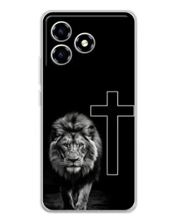 Чохол для ZTE Blade A36 з картинкою «Лев та Хрест» Чохол для ZTE Blade A36 з картинкою «Лев та Хрест»