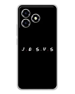 Чехол для ZTE Blade A36 с картинкой «Точки веры J.E.S.U.S.»