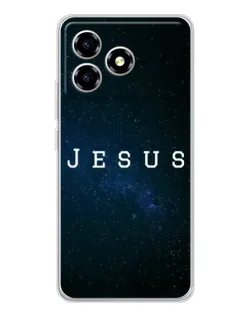 Чехол для ZTE Blade A36 с картинкой «Звездное небо Jesus»