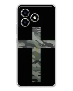 Чехол для ZTE Blade A36 с картинкой «Милитари Крест»