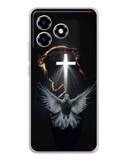 Чехол для ZTE Blade A36 с картинкой «Голубь и Свет»