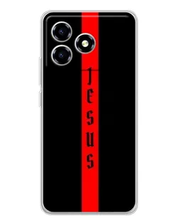 Чехол для ZTE Blade A36 с картинкой «Красная линия веры»