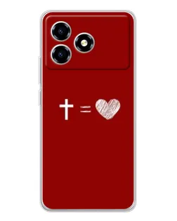 Чохол для ZTE Blade A36 з картинкою «Рівняння любові»