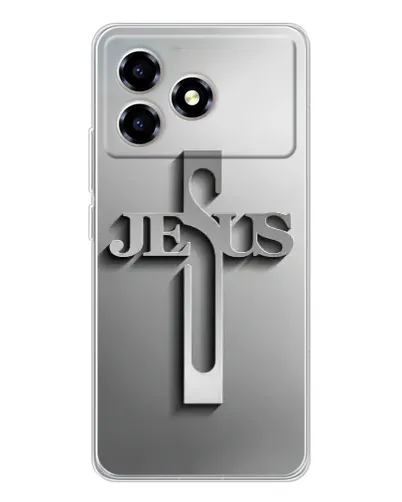 Чохол для ZTE Blade A36 з картинкою «Металевий хрест Jesus» Чохол для ZTE Blade A36 з картинкою «Металевий хрест Jesus»