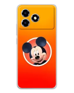 Чехол для ZTE Blade A36 с картинкой «Mickey в круге»