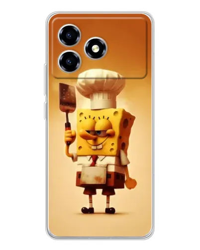 Чехол для ZTE Blade A36 с картинкой «Губка Боб повар» Чехол для ZTE Blade A36 с картинкой «Губка Боб повар»