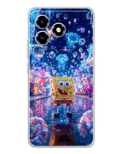 Чехол для ZTE Blade A36 с картинкой «Неоновый океан»