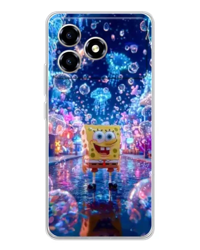 Чехол для ZTE Blade A36 с картинкой «Неоновый океан» Чехол для ZTE Blade A36 с картинкой «Неоновый океан»