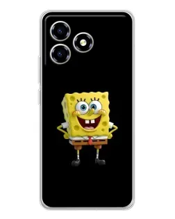 Чехол для ZTE Blade A36 с картинкой «Классический Губка Боб»
