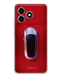 Чохол для ZTE Blade A36 з картинкою «Tesla Top View»
