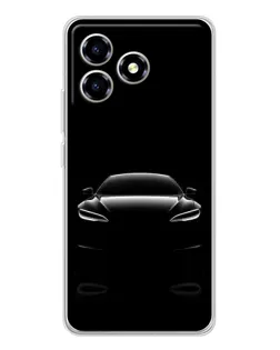 Чохол для ZTE Blade A36 з картинкою «Силует Tesla Night»