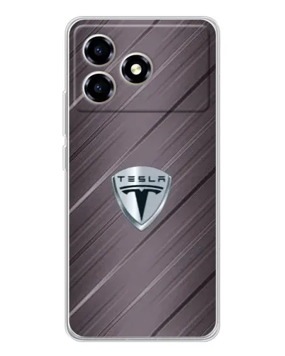 Чехол для ZTE Blade A36 с картинкой «Металлическая текстура Tesla» Чехол для ZTE Blade A36 с картинкой «Металлическая текстура Tesla»