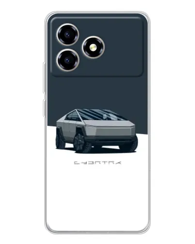Чехол для ZTE Blade A36 с картинкой «Серебристый Cybertruck Tesla» Чехол для ZTE Blade A36 с картинкой «Серебристый Cybertruck Tesla»