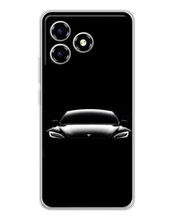 Чехол для ZTE Blade A36 с картинкой «Фары Tesla Night»