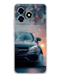 Чохол для ZTE Blade A36 з картинкою «Mercedes — нічне місто»