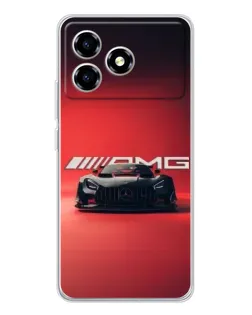 Чехол для ZTE Blade A36 с картинкой «Mercedes AMG — красная линия»