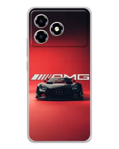 Чехол для ZTE Blade A36 с картинкой «Mercedes AMG — красная линия»