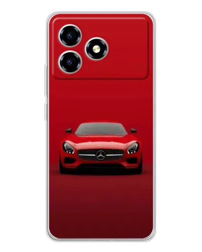 Чехол для ZTE Blade A36 с картинкой «Красный Mercedes AMG»