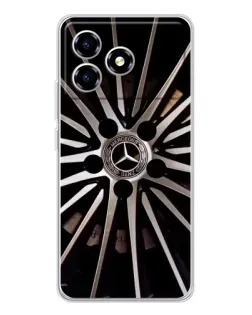 Чехол для ZTE Blade A36 с картинкой «Диск Mercedes»