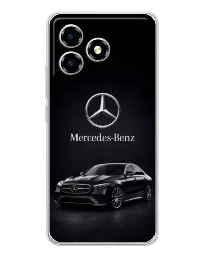 Чехол для ZTE Blade A36 с картинкой «Mercedes — решетка радиатора»