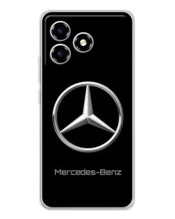 Чехол для ZTE Blade A36 с картинкой «Mercedes Silver Logo»
