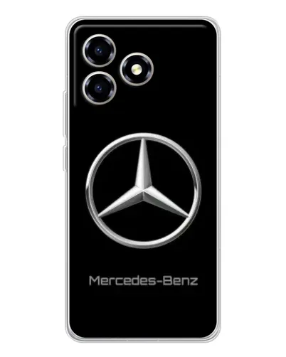 Чехол для ZTE Blade A36 с картинкой «Mercedes Silver Logo»
